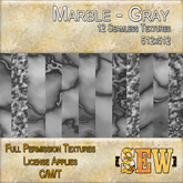 [SEW] Full Permission Textures - Marble Gray