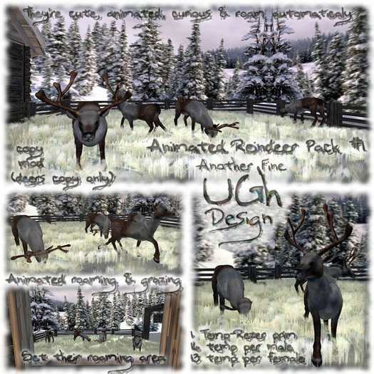 UGh Animated Reindeers Pack