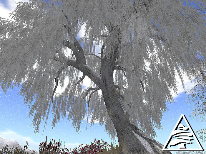 winter weeping willow 8 prims C/M