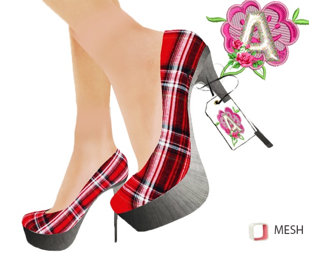 **//Akey//** Red stamping shoes
