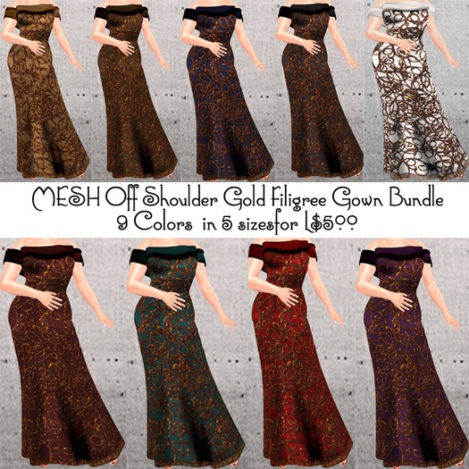 DEMO Off Shoulder Gown