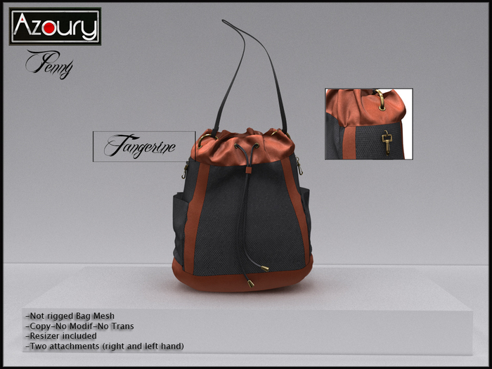 AZOURY - Penny Bag (Tangerine)