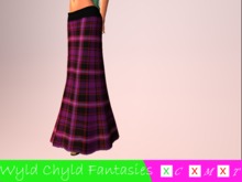 :WCF: Halloween Tartan Black on Purple W/ Appliers
