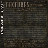 [IMP074] 13 Grungy, Corroded Metal Wall and Deck Floor Plate Textures from E&D ENGINEERING