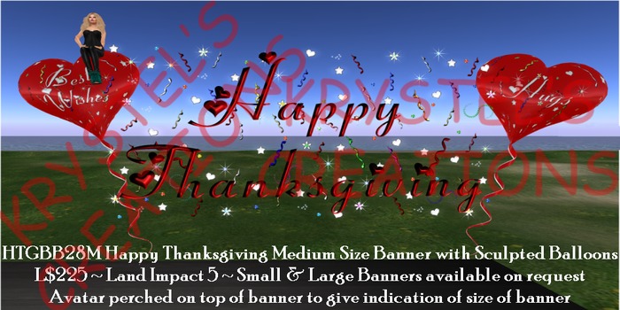 HTGBB28M Happy Thanksgiving Banner (Rezz Me)