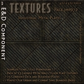 [IMP072] 13 Grungy, Corroded Metal Wall and Deck Floor Plate Textures from E&D ENGINEERING
