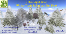Winter Tree & Shrub Pack -, 10 objects, 16 Plants, 5 Prim when lineked