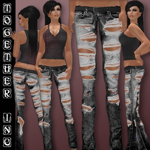 Together Inc. Ripped Jeans (black)
