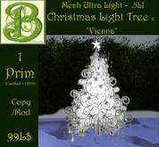 Mesh Christmas Light Tree - "Vienna ' , Ultra Light Land Impact .5LI