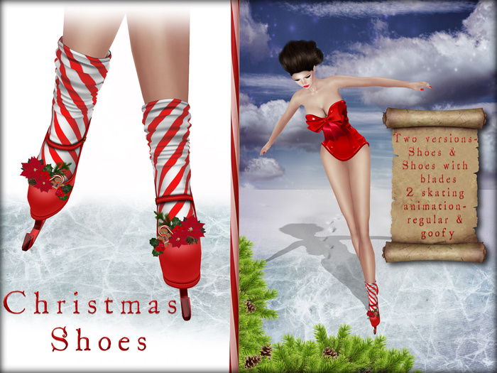 Boudoir -Christmas Shoes/Ice Blades
