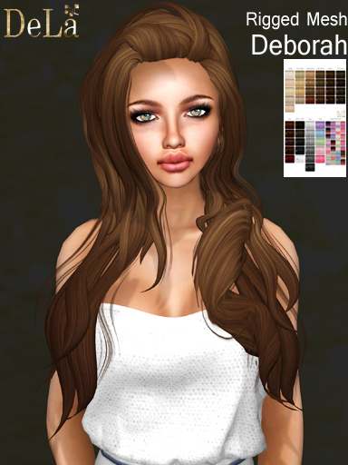 =DeLa*= Mesh Hair "Deborah" Fatpack all colors