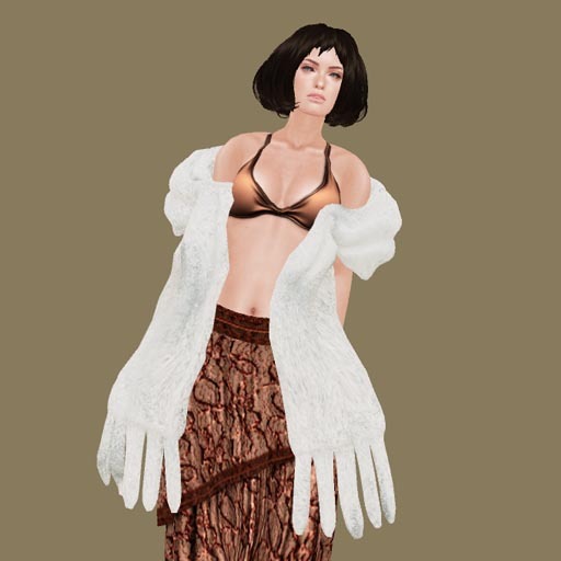 *+SAIKIN fur wrap snow