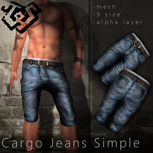 -\W/- cargo jeans simple (open)