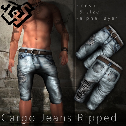 -\W/- cargo jeans ripped (open)