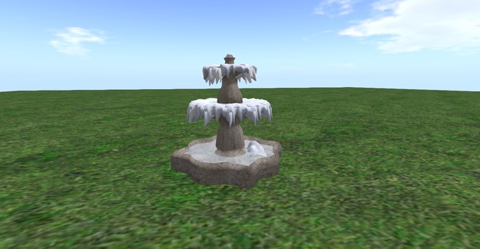 Winter Frozen Fountain