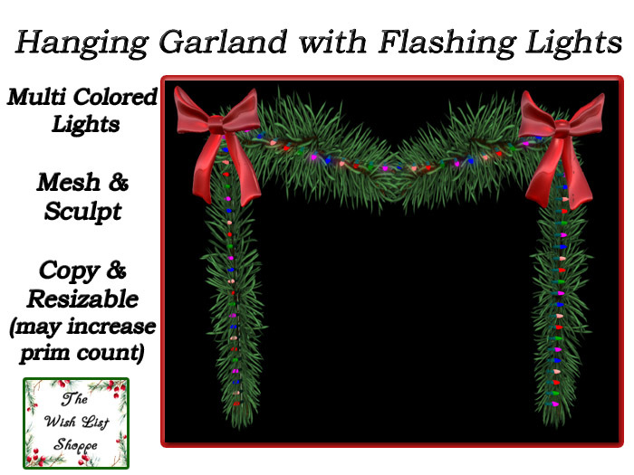 [Wish List] Hanging Lighted Garland-Multi Colored
