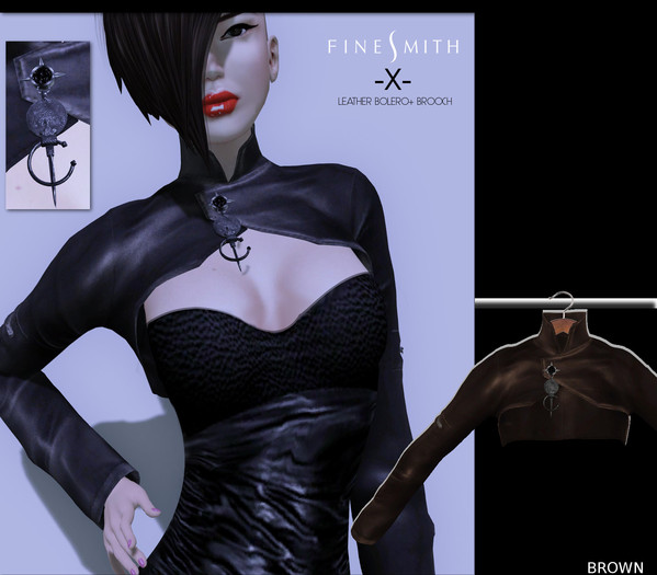 FINESMITH -X- BROWN bolero