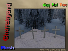 Churchyard – 4 wooden crosses Mesh – 1 Prim