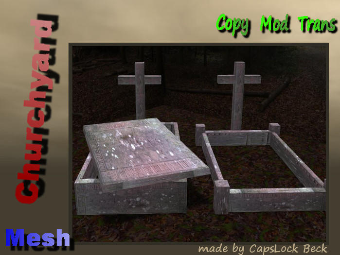 Churchyard – 2 Mesh graves – Fullperm