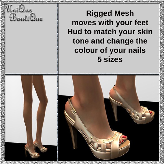 *UniQue* Slingback Sandals Gold