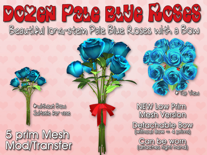 Custom Love: A Dozen Pale Blue Roses
