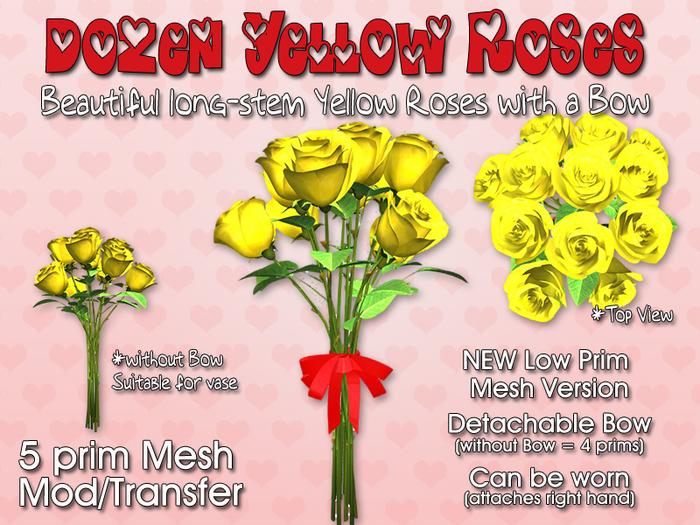 Custom Love: A Dozen Yellow Roses