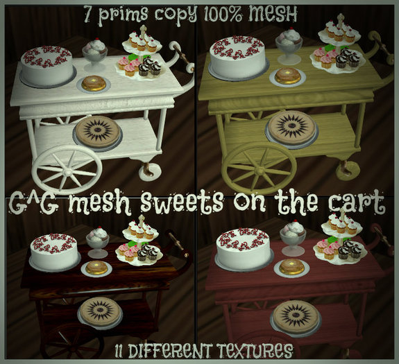G^G mesh sweets on the cart