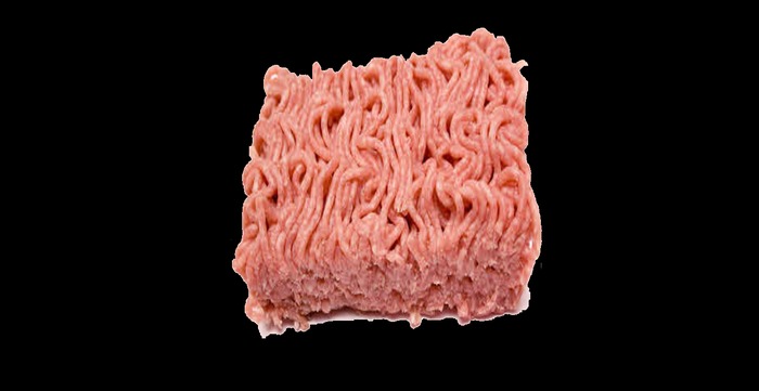 Minced pork full perms texture