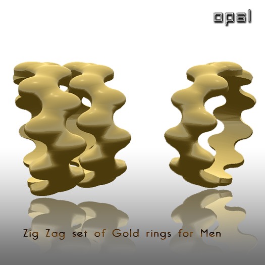{Opal}Zig Zag Silver Rings Woman