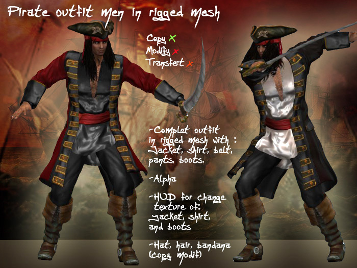 Pirate outfit men