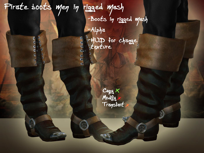 Pirate boots men