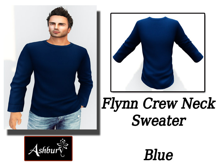 [ASHBURY] Flynn Crew Neck-Blue
