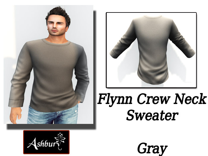 [ASHBURY] Flynn Crew Neck-Gray