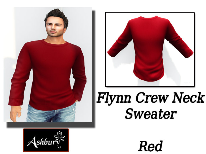 [ASHBURY] Flynn Crew Neck-Red