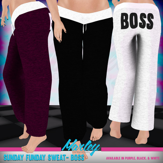 Marley- Sunday Funday Sweats [BOSS/BLK]