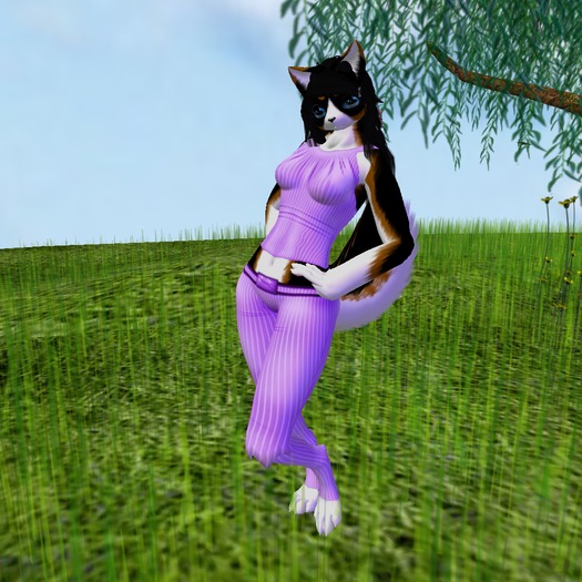 Stripe Outfit (Purple) (BOXED)
