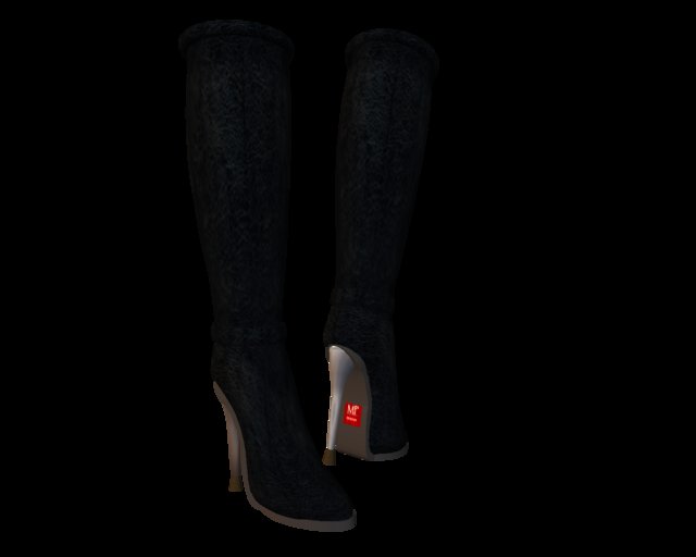 Bootylicious by *MP Designs* Leather No.1 Black Tall Boots