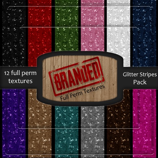 [Branded Textures] Glitter Stripes Pack - HIGH QUALITY-FULL PERM