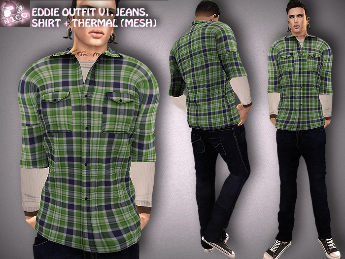 N1CO Eddie Outfit V1 - TRFF Male