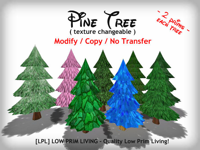 [LPL] Texture Change Pine Tree - COPYABLE (boxed)