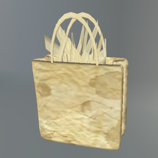 Plain Grungy Paper Giftbag box