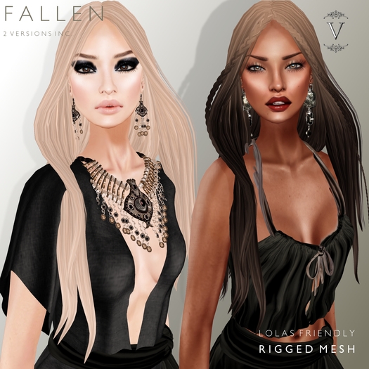 Vanity Hair: Fallen-Light Reds(MESH)