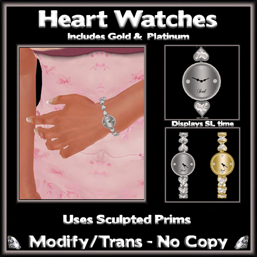 *ICED* Heart Watches 