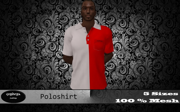 Gordera Poloshirt WhiteRed