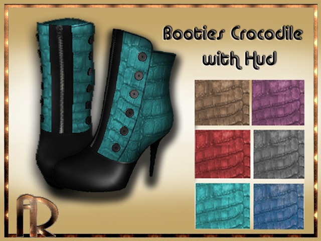 [AR] Booties Crododile with Hud
