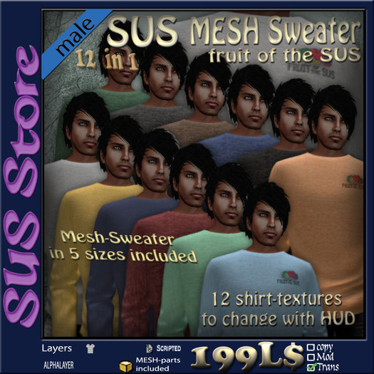 SUS MESH Sweater fruit of the SUS