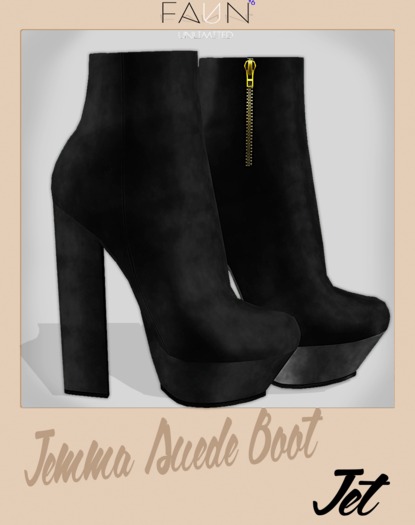 -FAUN- Suede Jemma Boot -Smoke-