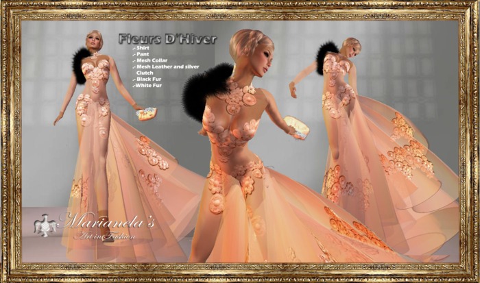 Marianela's FLEURS D'HIVER PEACH