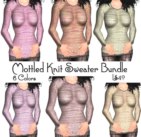 Mottled Knit Sweater Bundle