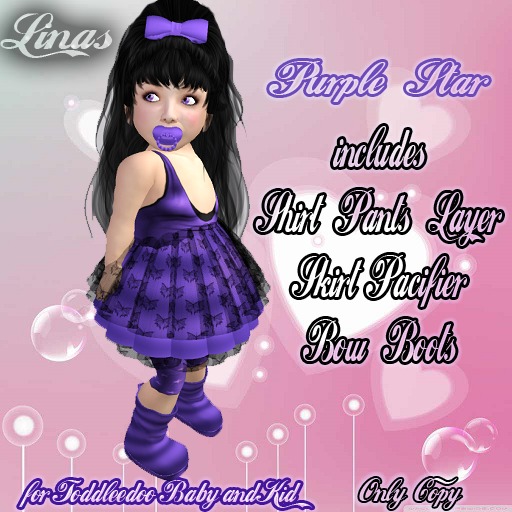 [Linas] Purple Star Outfit *Toddleedoo* 